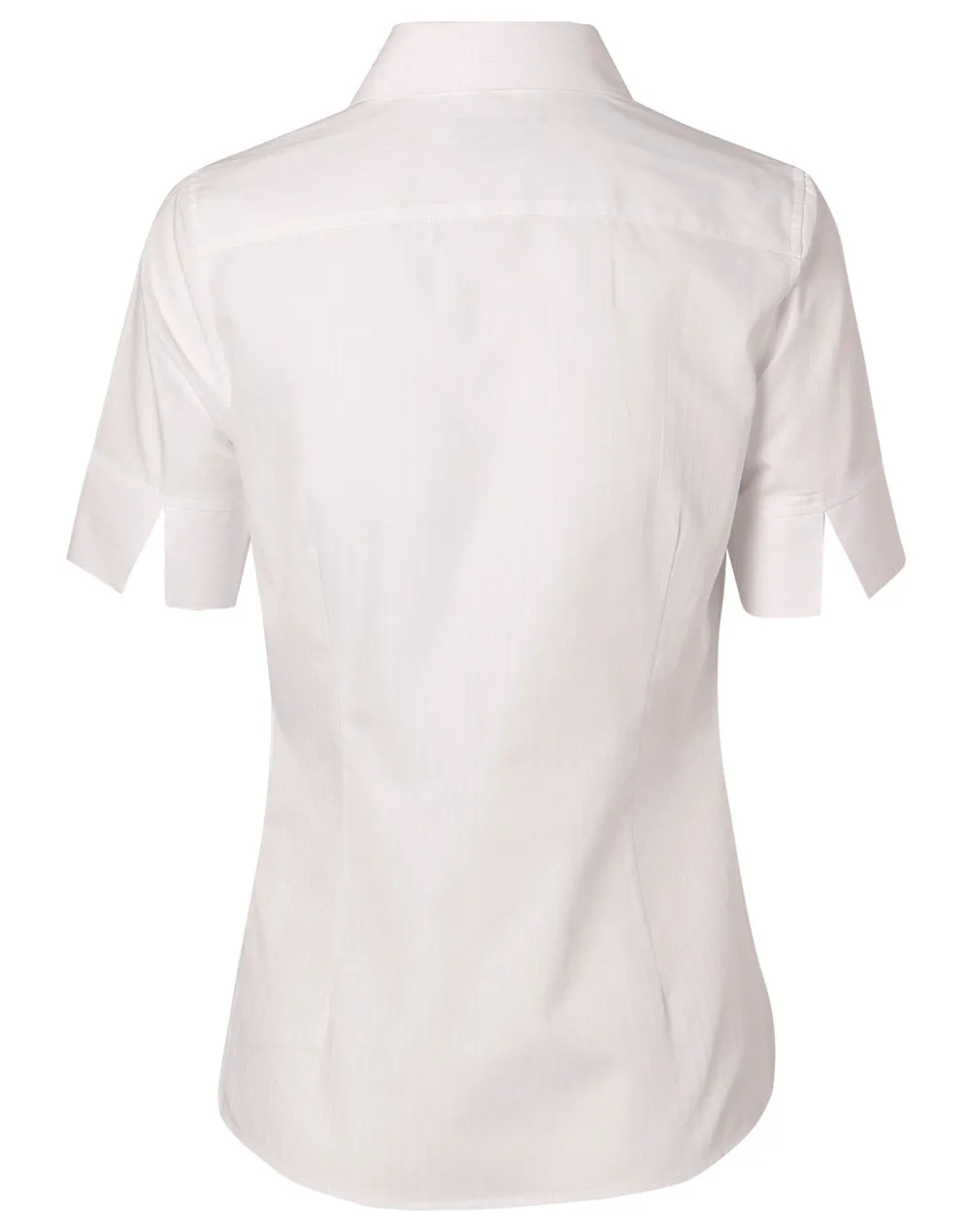 Self Stripe Short Sleeve Ladies Shirt