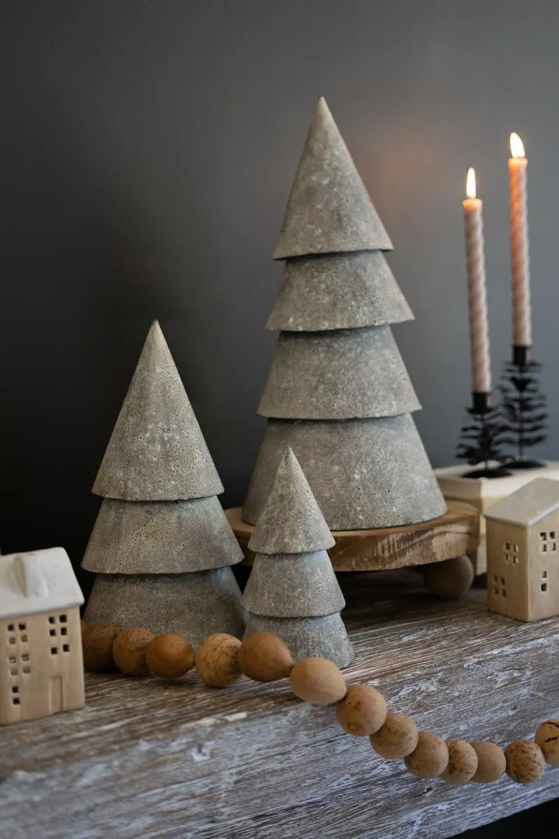 Set of 3 Metal Christmas Trees