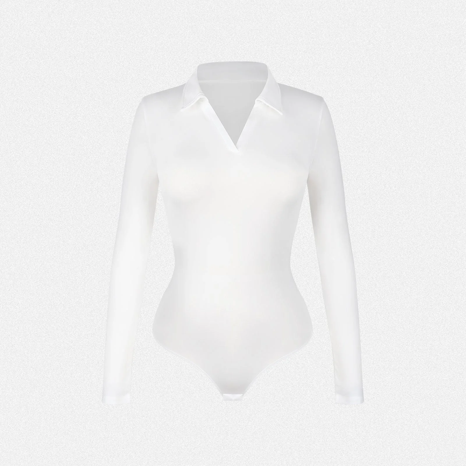 Shaperin V Neck Polo Long Sleeve Bodysuit