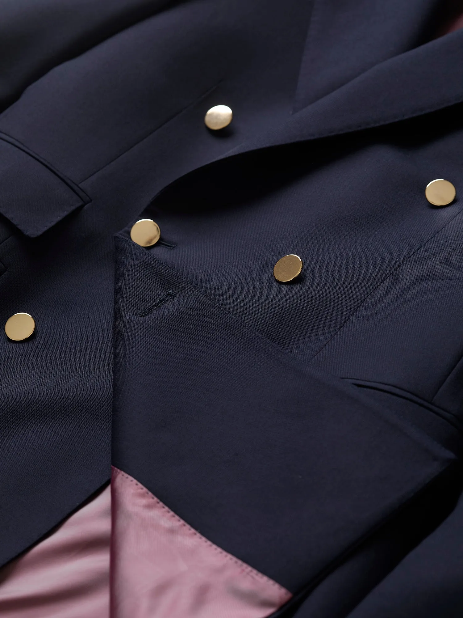 Shelton Hopsack DB Blazer Navy