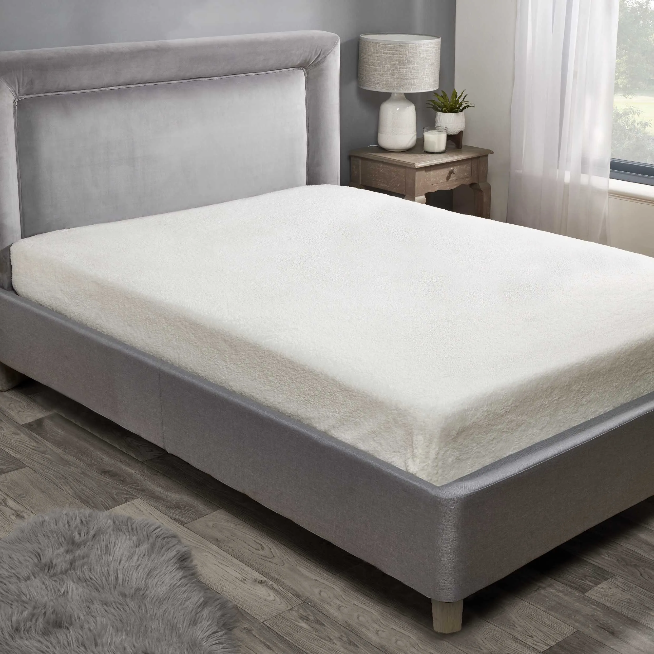 Sherpa Teddy Fleece Fitted Sheet - Cream