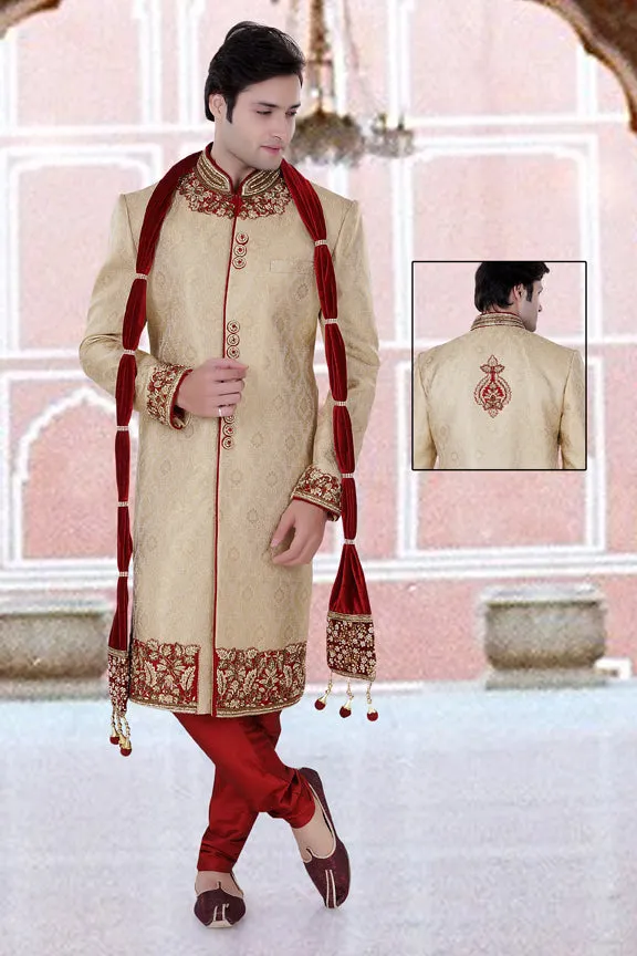Sherwani (Custom Tailored) - (D.No.-1049-B)