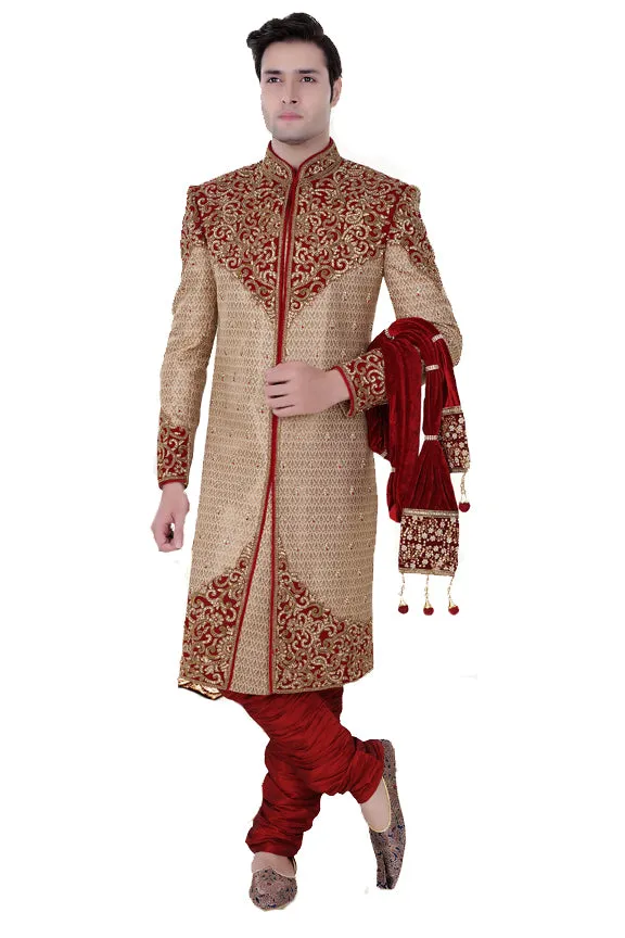 Sherwani (Custom Tailored) - (D.No.-1138)