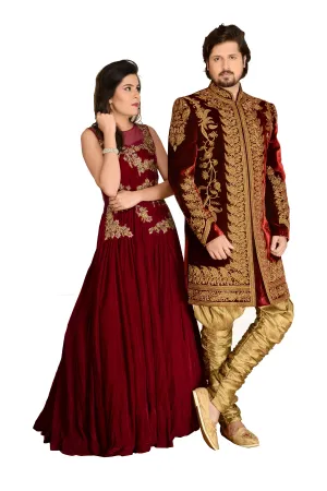 Sherwani (Custom Tailored) - (D.No.-1205)