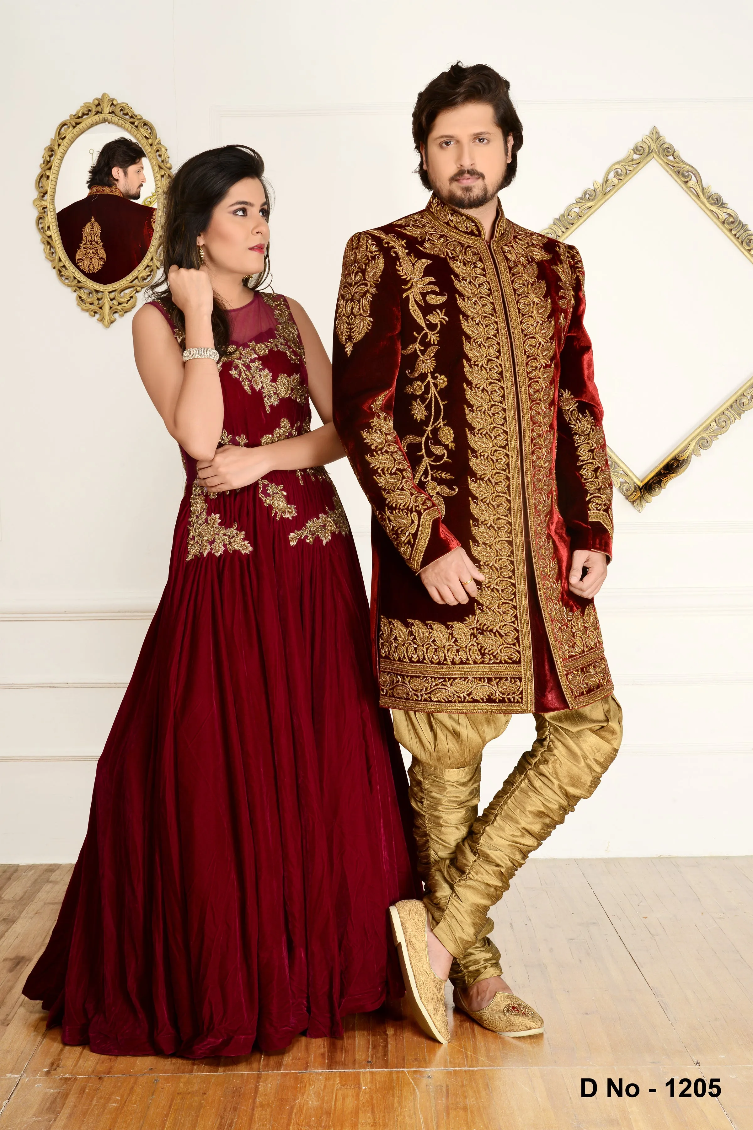 Sherwani (Custom Tailored) - (D.No.-1205)