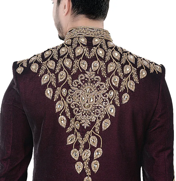 Sherwani (Custom Tailored) - (D.No.-1253)