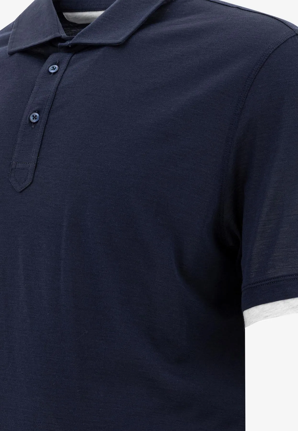 Silk-Blend Polo T-shirt