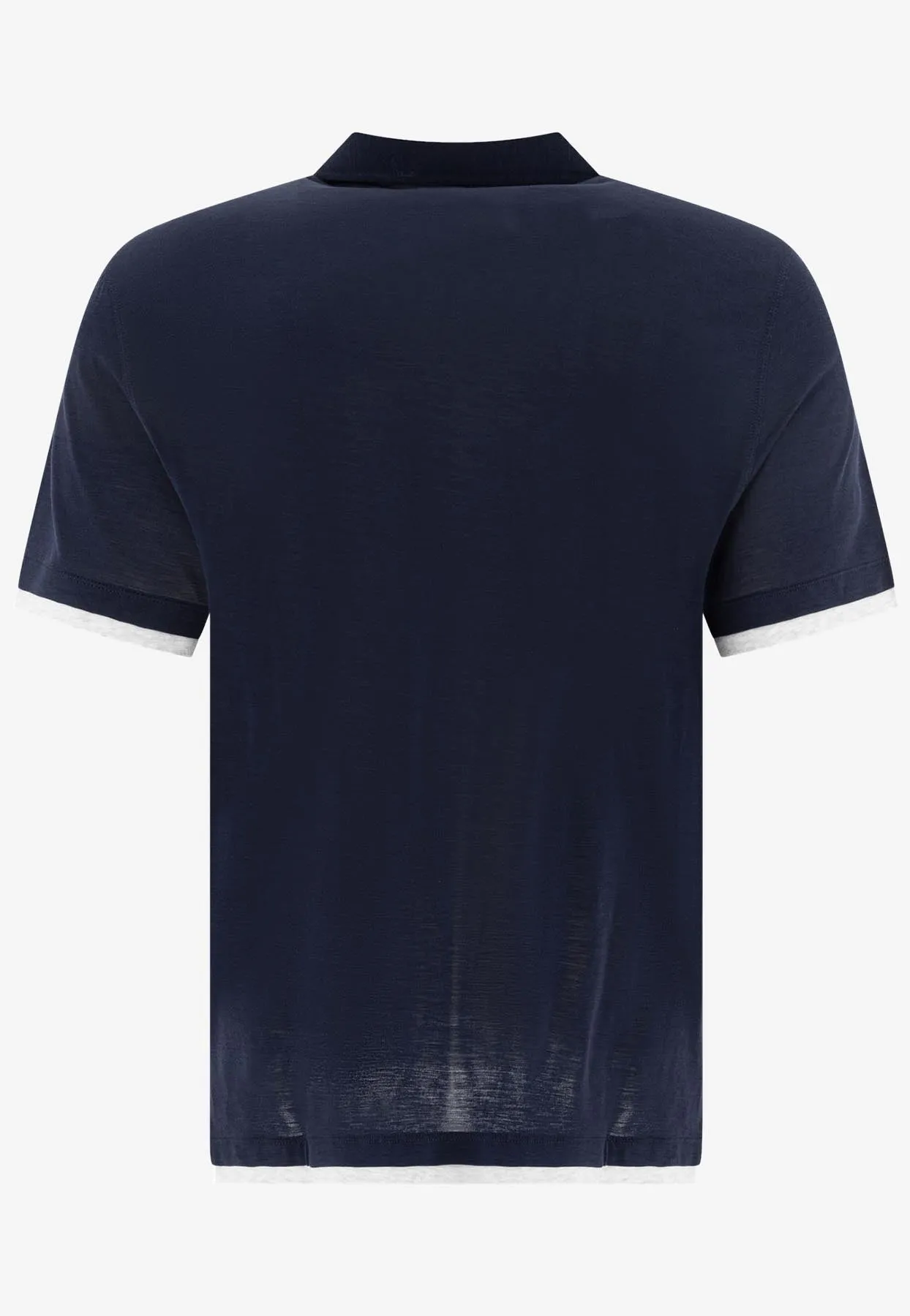 Silk-Blend Polo T-shirt