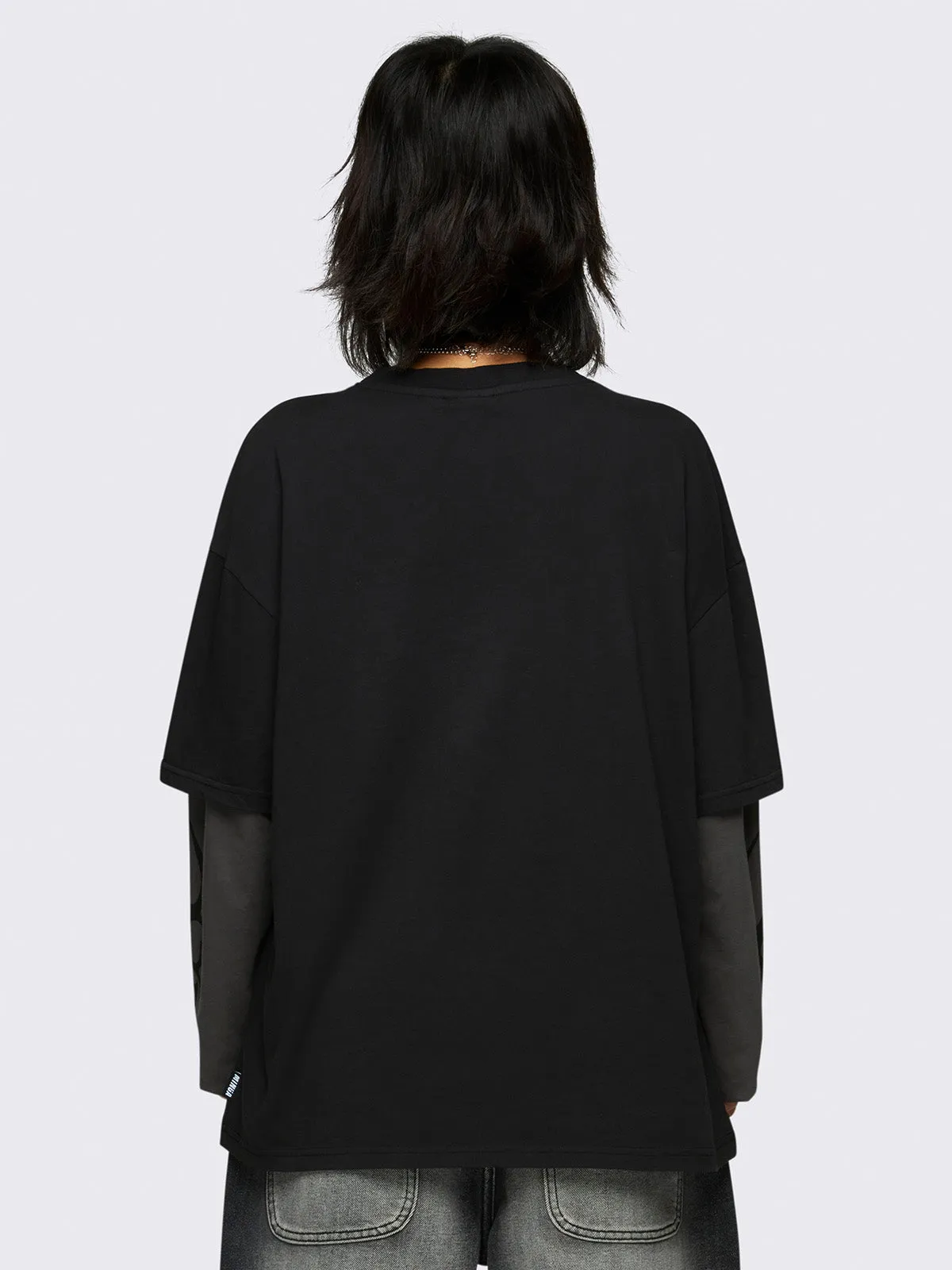 Silver Heart Layered T-Shirt