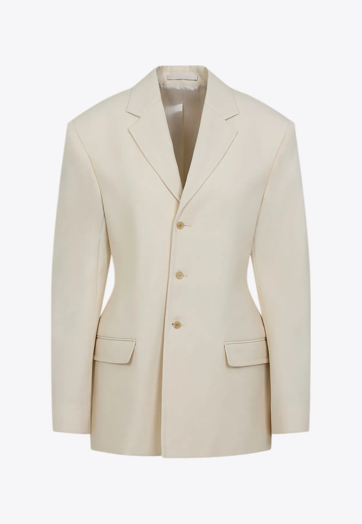 Single-Breasted Wool Blazer