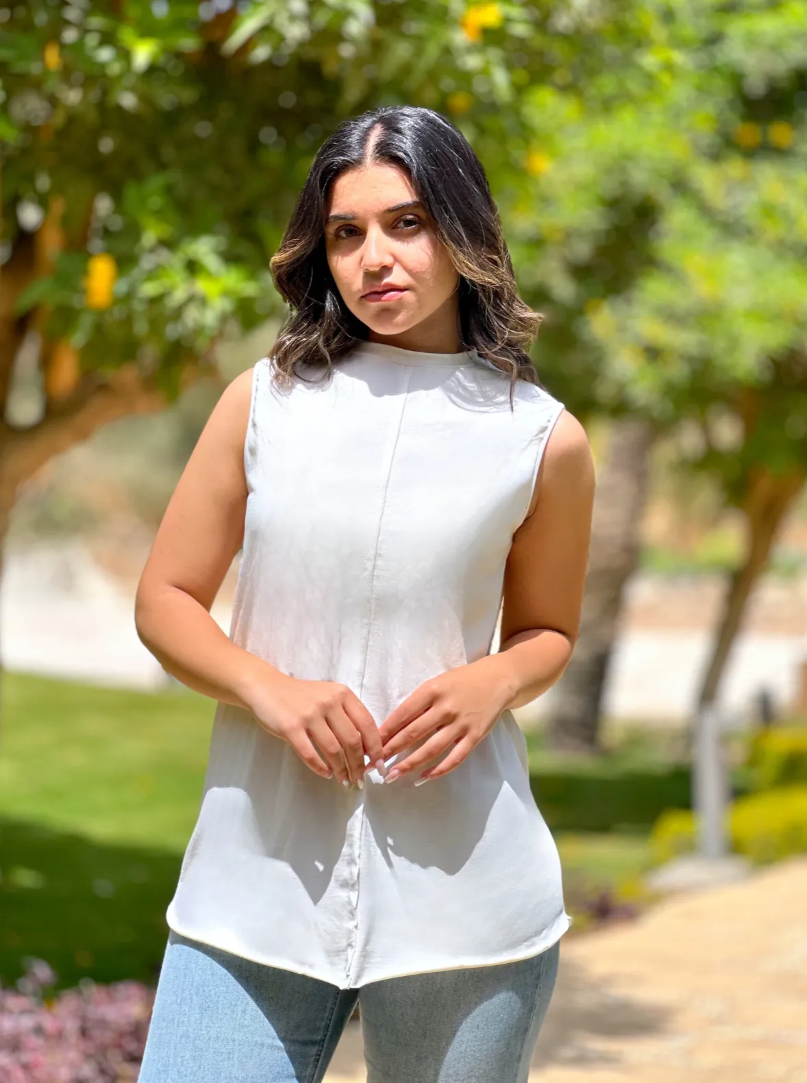 Sleeveless Round Neck T-Shirt