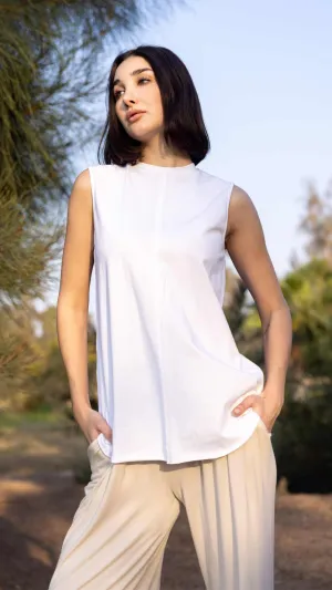 Sleeveless Round Neck T-Shirt