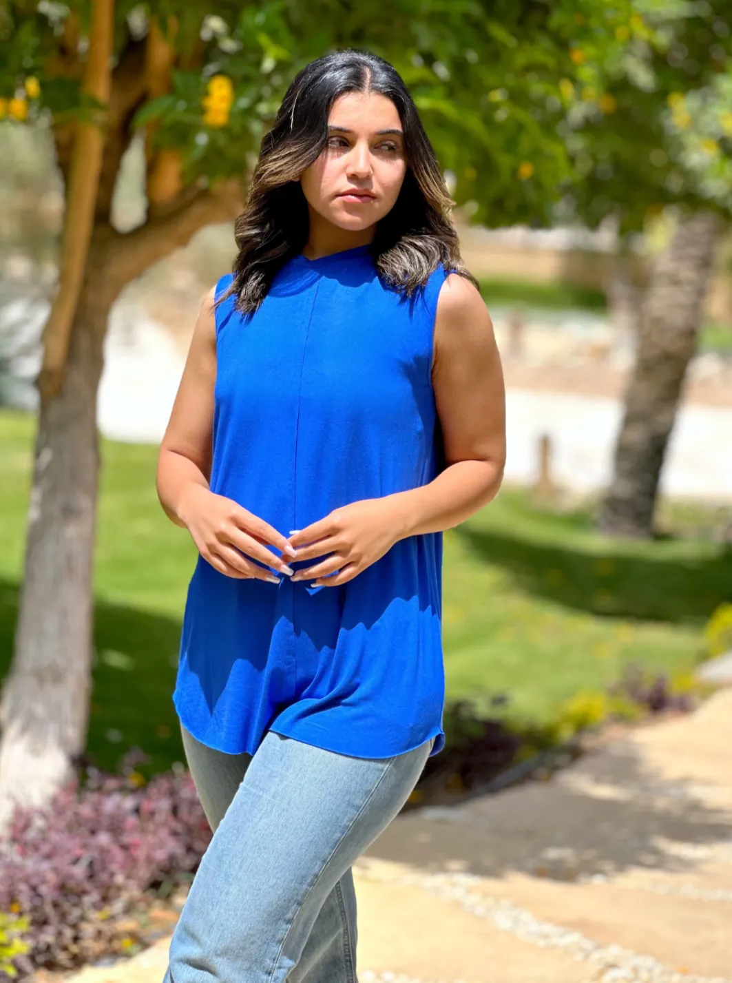 Sleeveless Round Neck T-Shirt