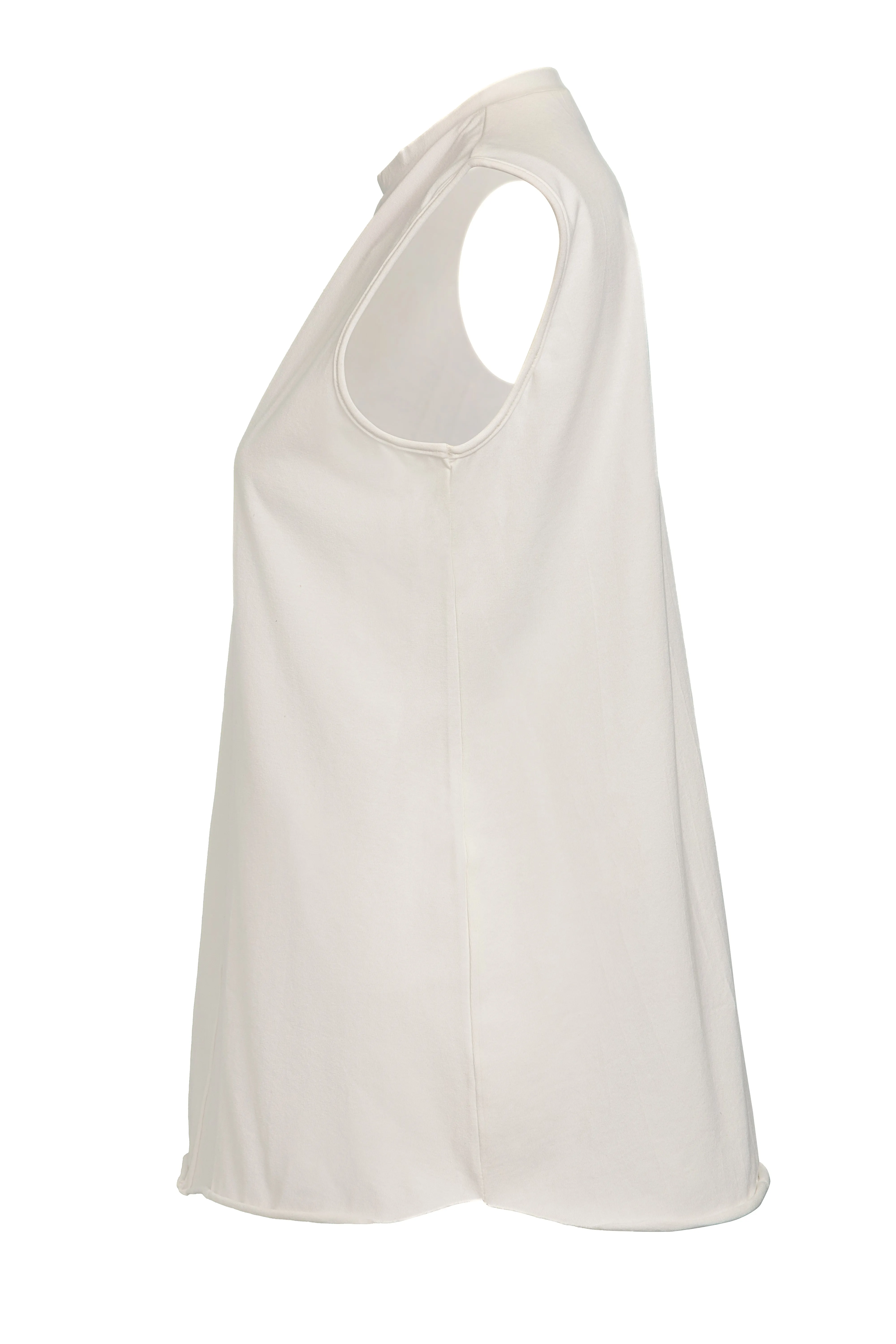 Sleeveless Round Neck T-Shirt