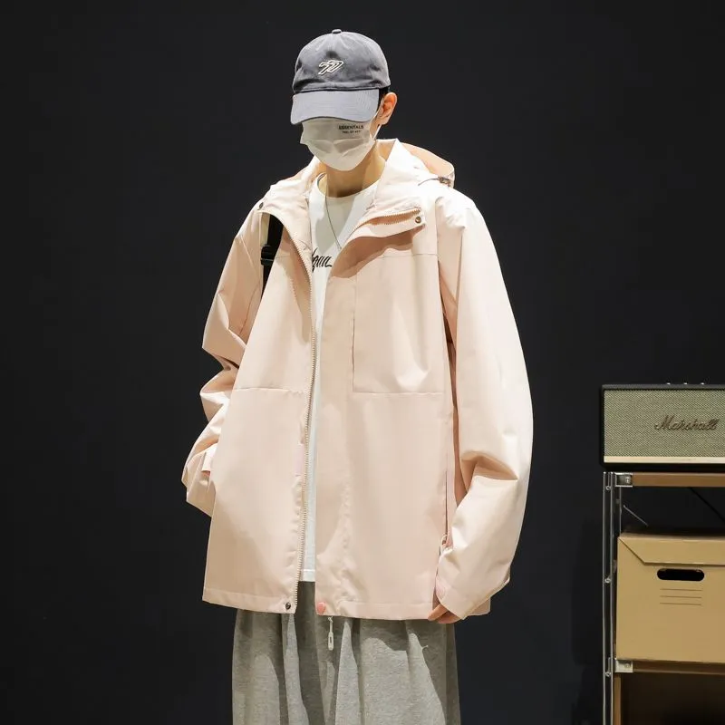 Solid Windproof Raincoat for Outdoor Adventures