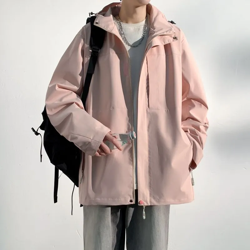 Solid Windproof Raincoat for Outdoor Adventures