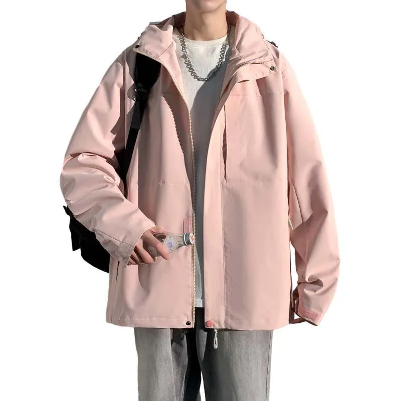 Solid Windproof Raincoat for Outdoor Adventures