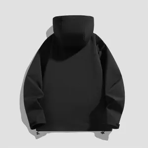 Solid Windproof Raincoat for Outdoor Adventures