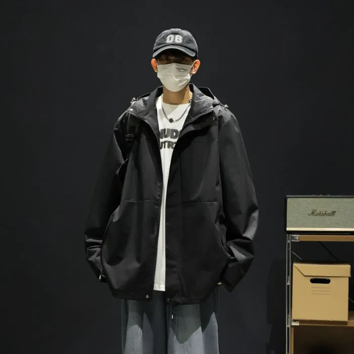 Solid Windproof Raincoat for Outdoor Adventures