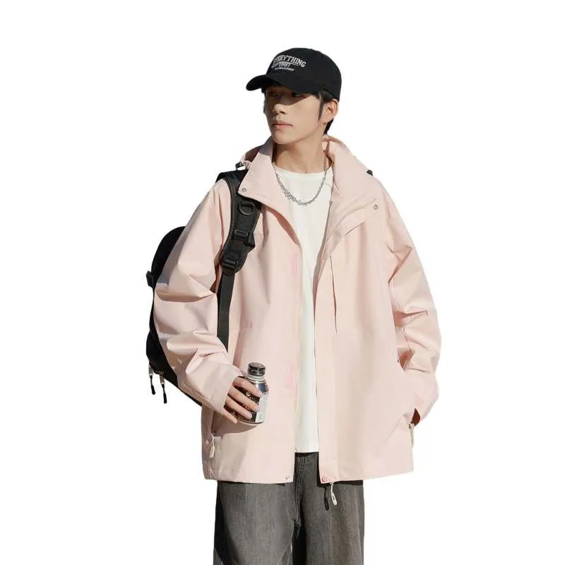 Solid Windproof Raincoat for Outdoor Adventures