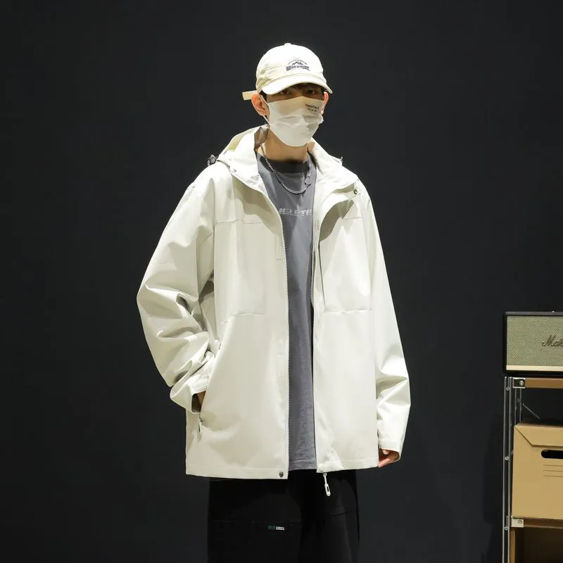 Solid Windproof Raincoat for Outdoor Adventures