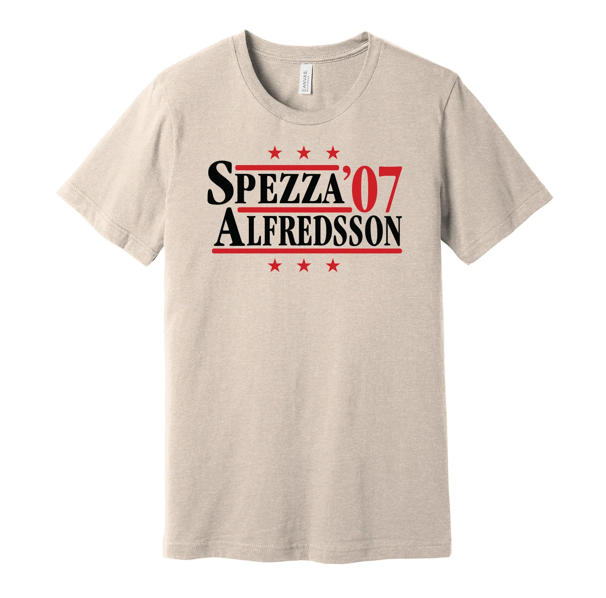 Spezza & Alfredsson '07 - Ottawa Hockey Legends Political Campaign Parody T-Shirt - Hyper Than Hype Shirts