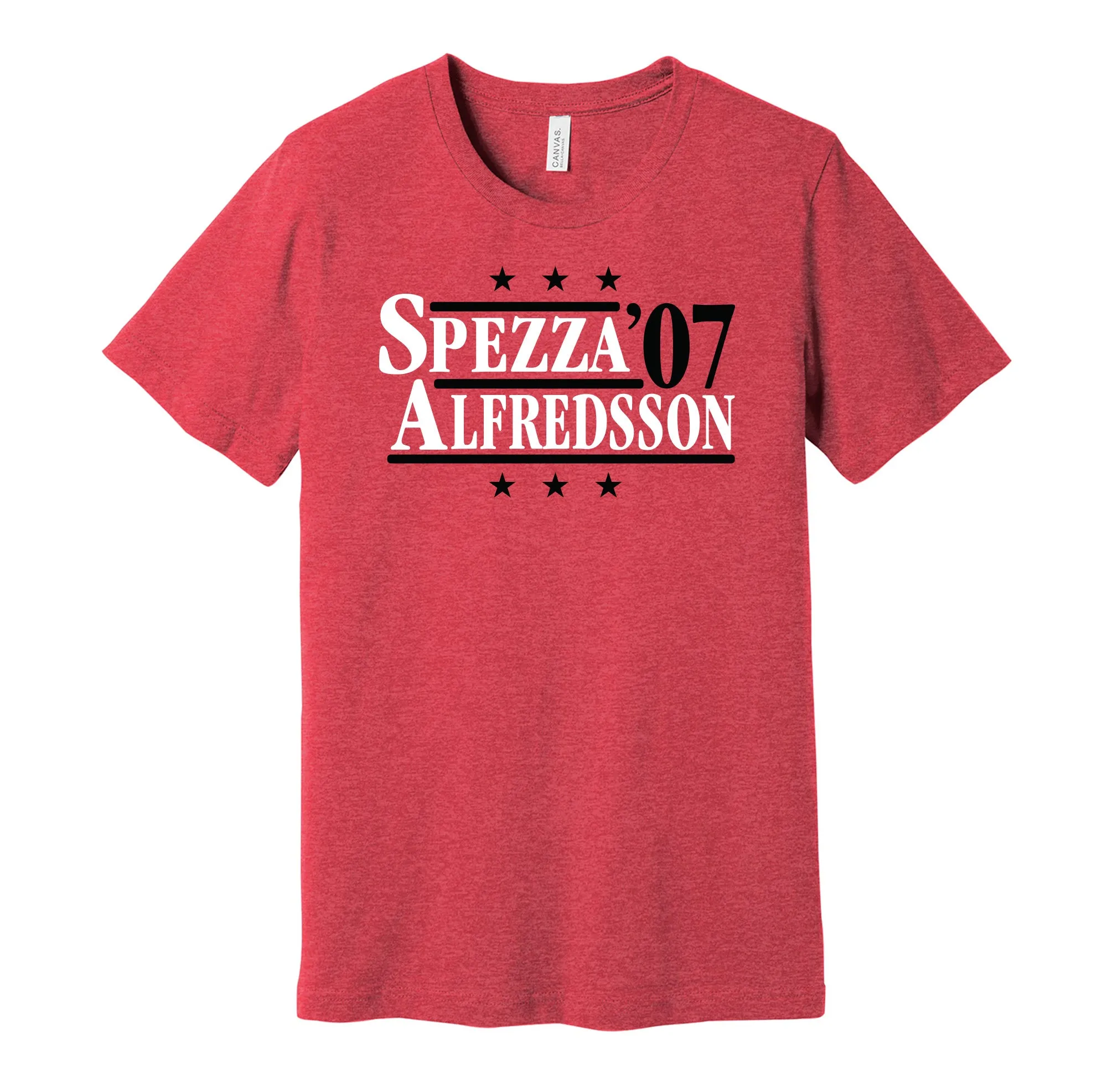 Spezza & Alfredsson '07 - Ottawa Hockey Legends Political Campaign Parody T-Shirt - Hyper Than Hype Shirts