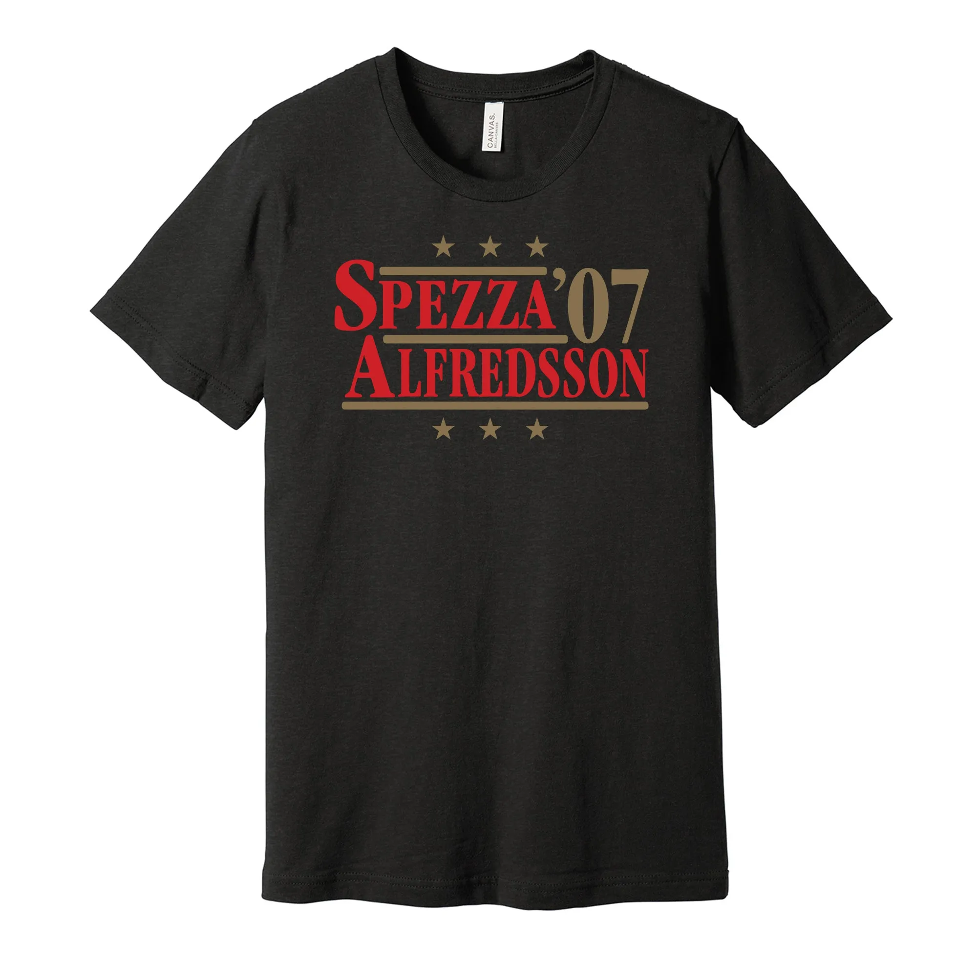 Spezza & Alfredsson '07 - Ottawa Hockey Legends Political Campaign Parody T-Shirt - Hyper Than Hype Shirts