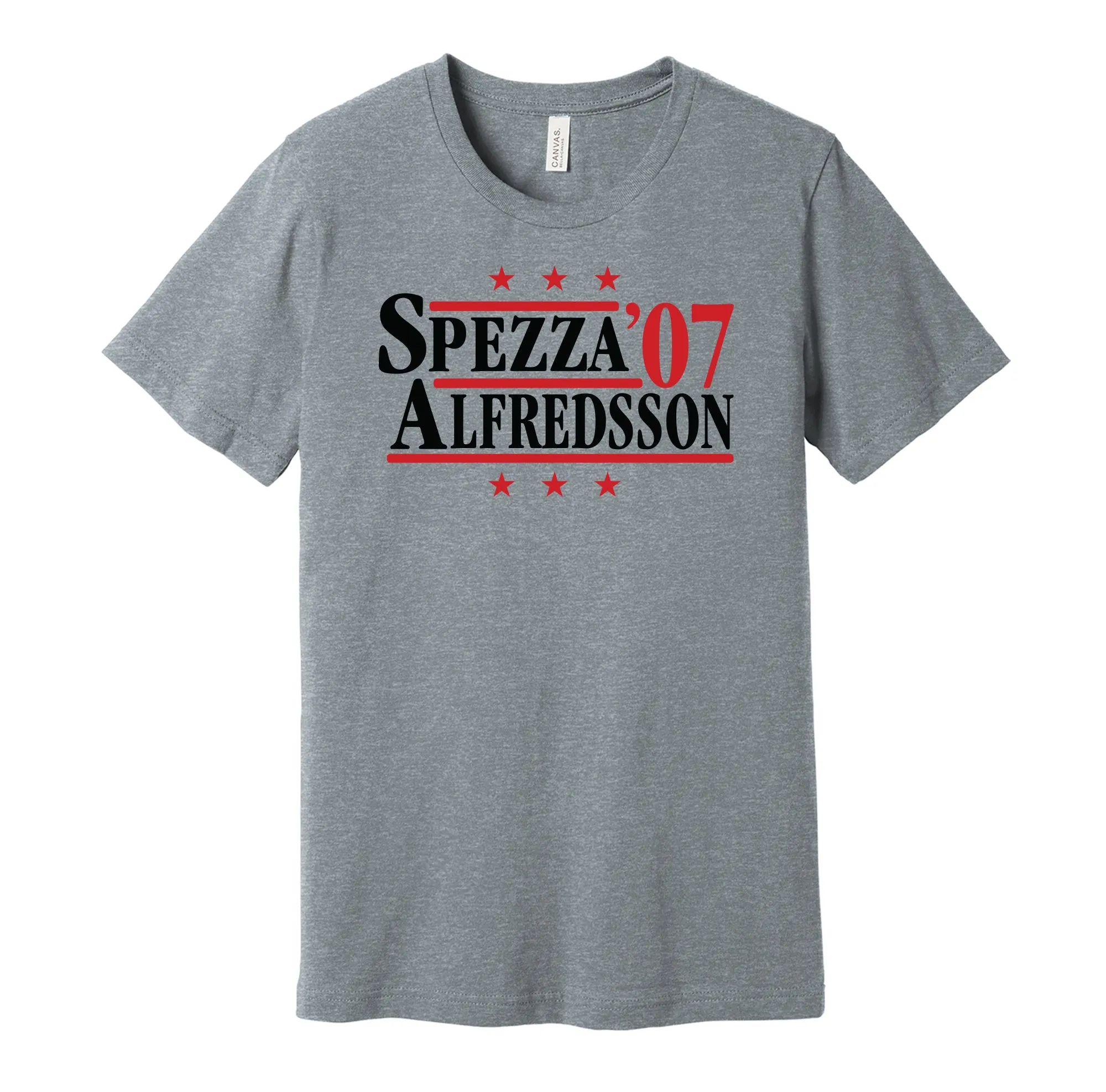 Spezza & Alfredsson '07 - Ottawa Hockey Legends Political Campaign Parody T-Shirt - Hyper Than Hype Shirts