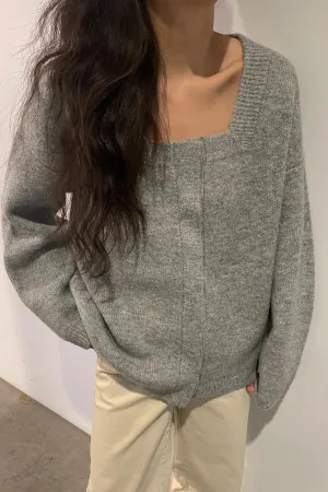 Square Neck Cardigan