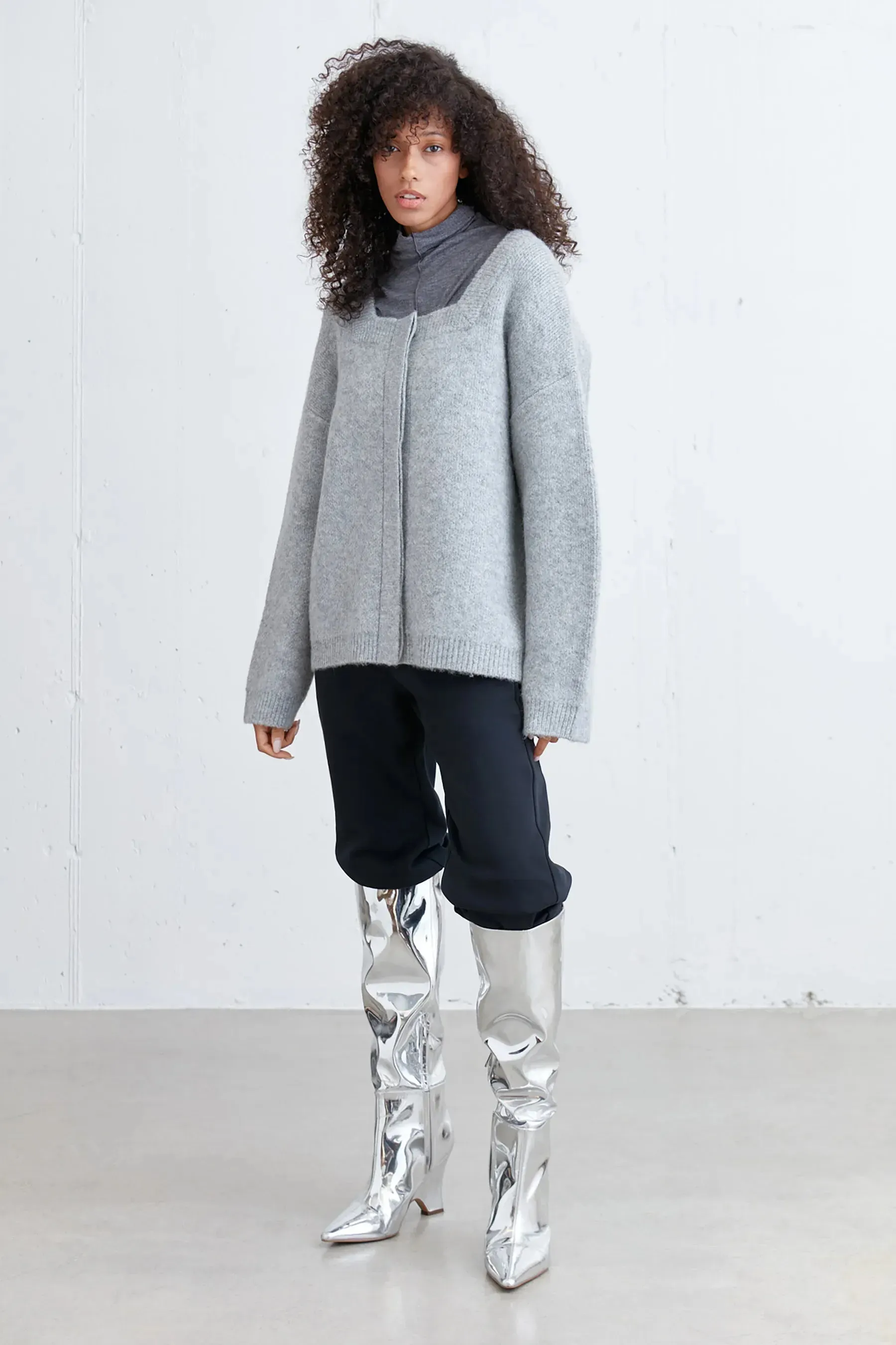 Square Neck Cardigan