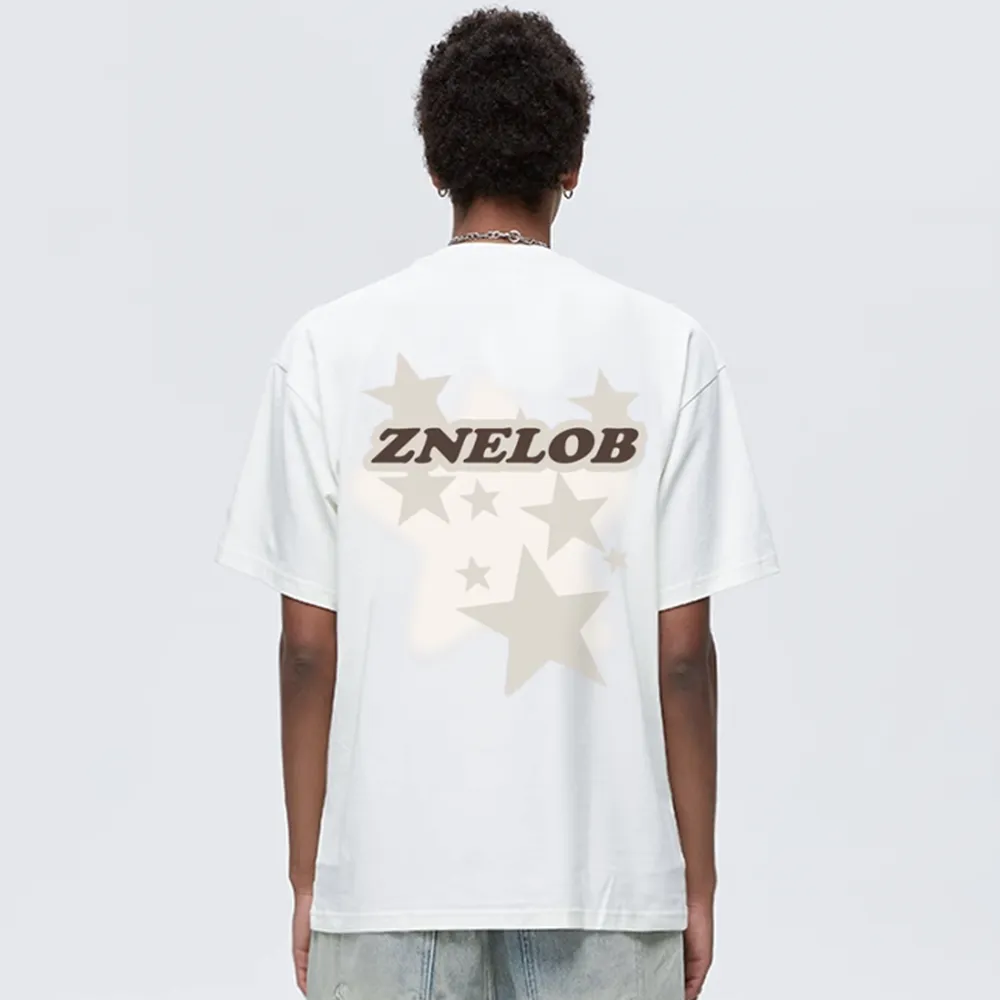 Stars Print Cotton T-Shirt