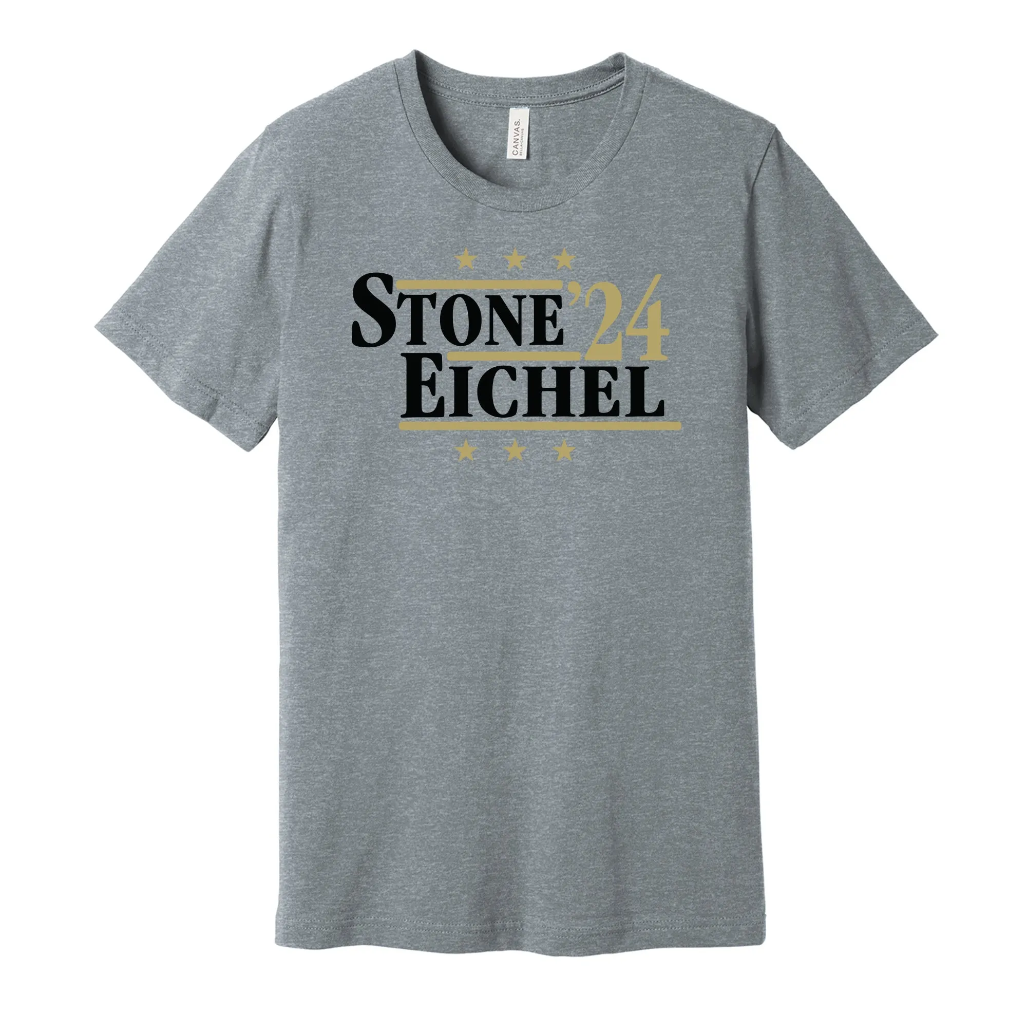 Stone & Eichel '24 - Las Vegas Hockey Political Campaign Parody T-Shirt - Hyper Than Hype Shirts