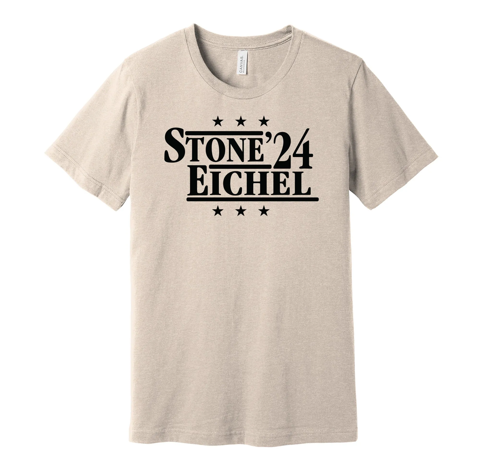 Stone & Eichel '24 - Las Vegas Hockey Political Campaign Parody T-Shirt - Hyper Than Hype Shirts