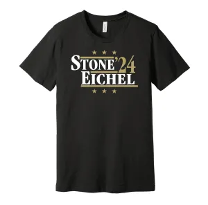 Stone & Eichel '24 - Las Vegas Hockey Political Campaign Parody T-Shirt - Hyper Than Hype Shirts