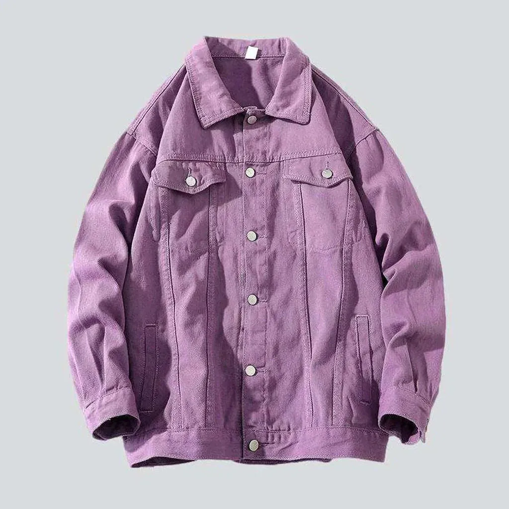 Street fashion men's denim jacket