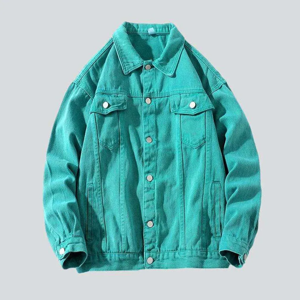 Street fashion men's denim jacket