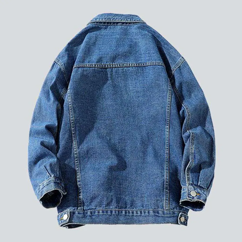 Street fashion men's denim jacket