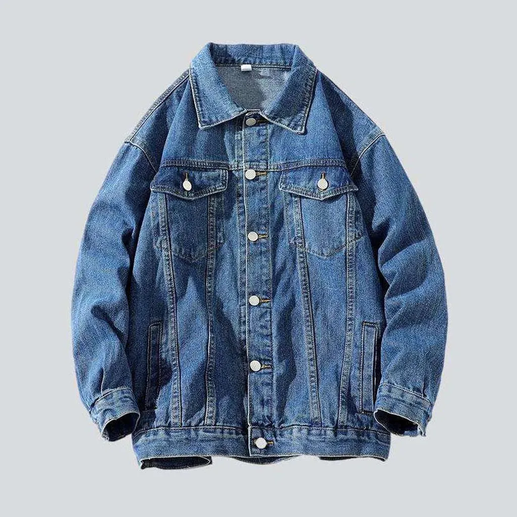 Street fashion men's denim jacket