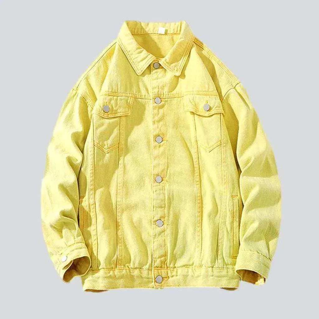 Street fashion men's denim jacket