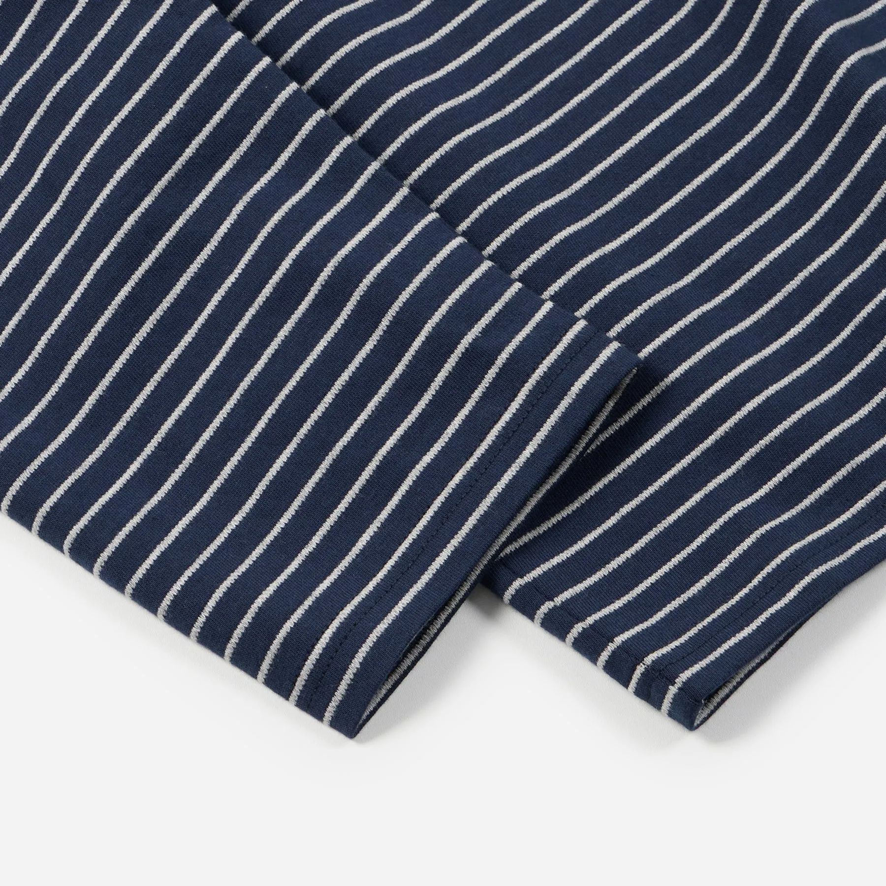 STRIPED RELAXED LS T-SHIRT - NAVY