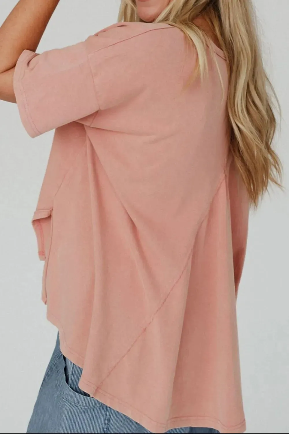 Studded Star Round Neck Short Sleeve T-Shirt for Women