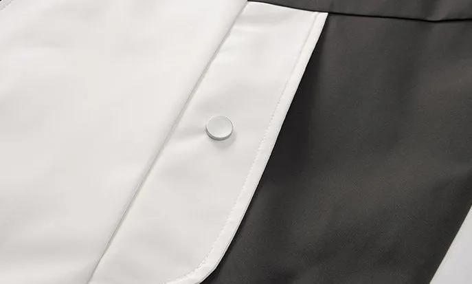 Stylish Hooded Raincoat Featuring a Relaxed-fit and Zippered Pocket