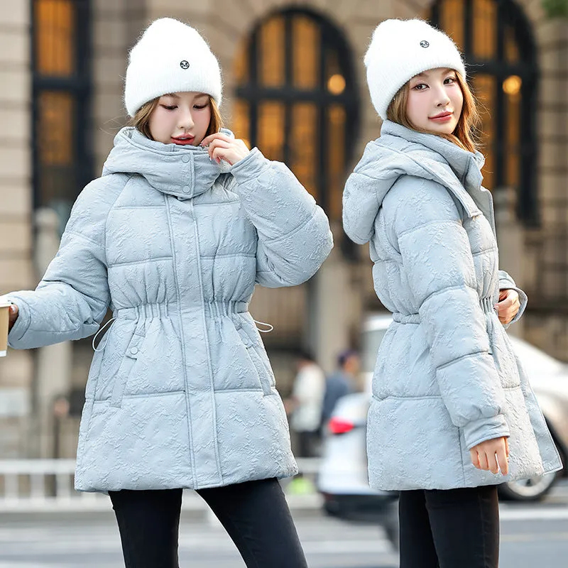 Stylish Relaxed-fit Hip-length Zip Up Puffer Jacket