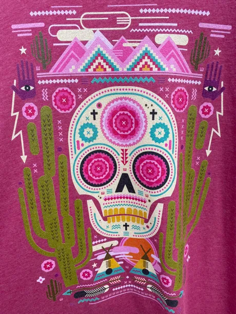 Sugar Skull w/ Hamsa Tee