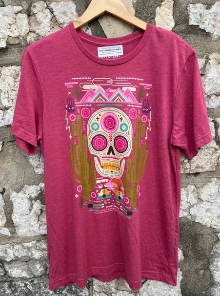 Sugar Skull w/ Hamsa Tee