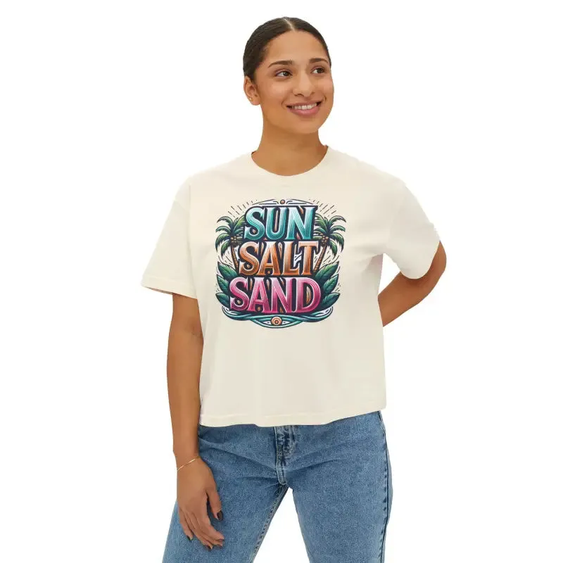 Sun and Sand Muscle Tee with Flowy Rolled Cuffs