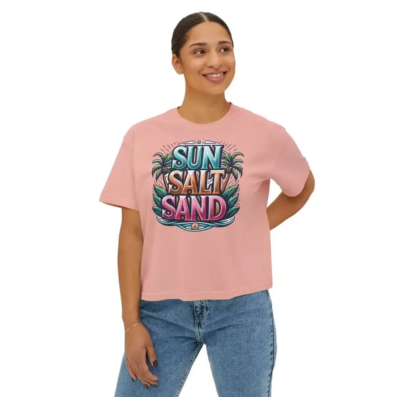 Sun and Sand Muscle Tee with Flowy Rolled Cuffs