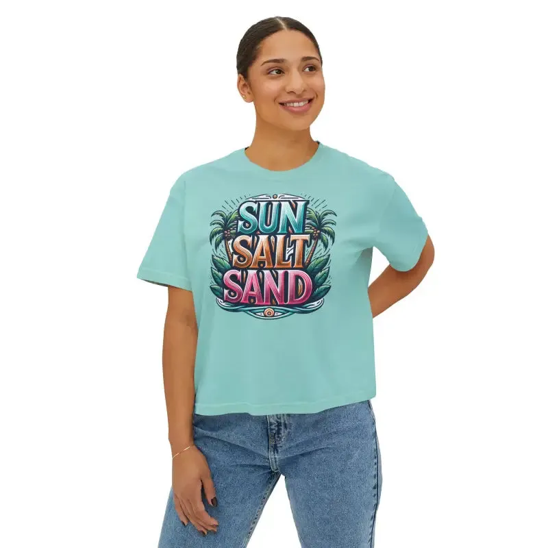 Sun and Sand Muscle Tee with Flowy Rolled Cuffs