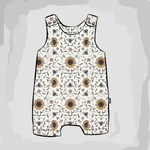 Sunflower Bee Short Romper